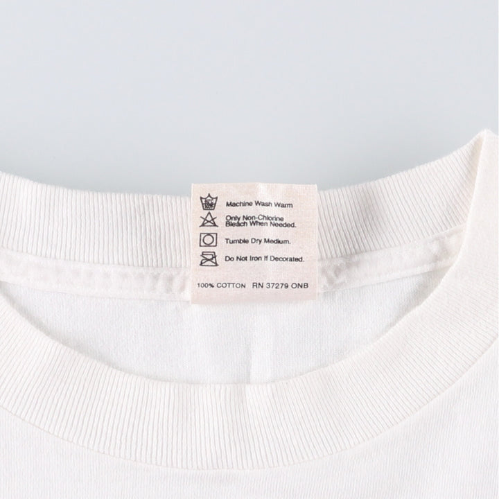 90'S PLANET HOLLYWOOD Advertising T-shirt Made in USA Men's XL Vintage cotton white type Vintage Second Hand