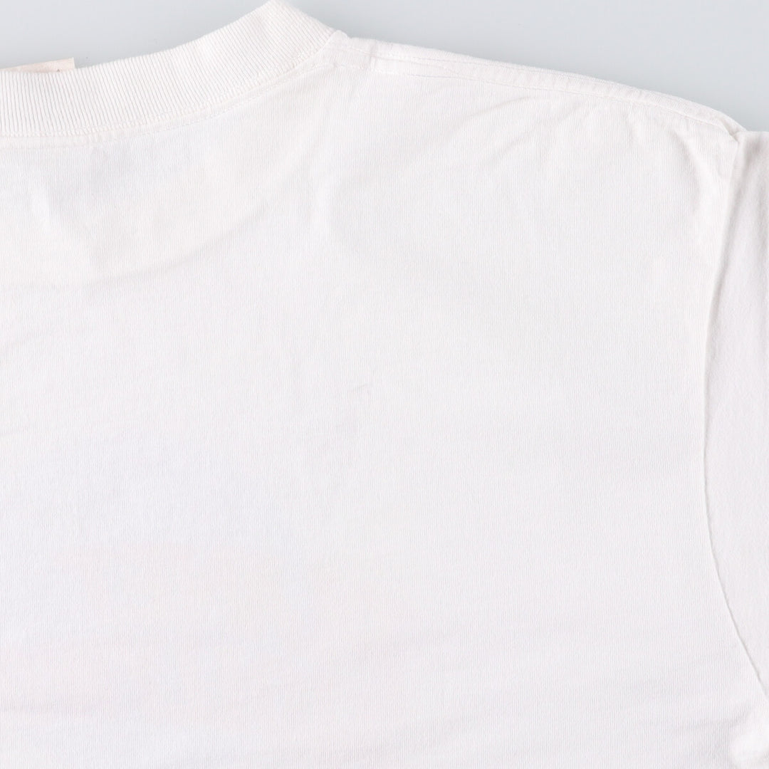 90'S PLANET HOLLYWOOD Advertising T-shirt Made in USA Men's XL Vintage cotton white type Vintage Second Hand