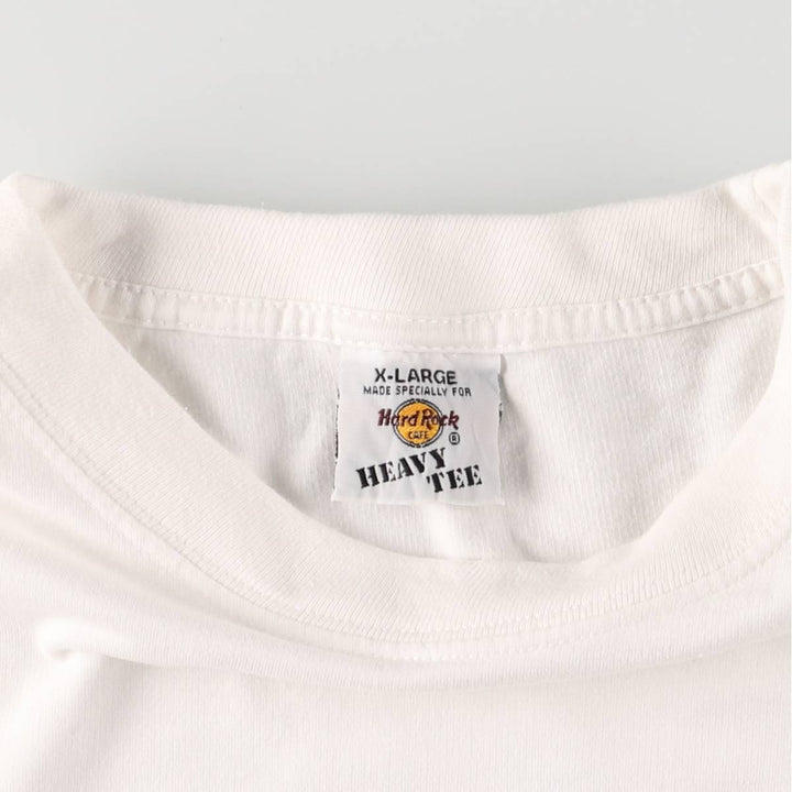 HARD ROCK CAFE ROME Advertising T-shirt Men's XL cotton white type Vintage Second Hand