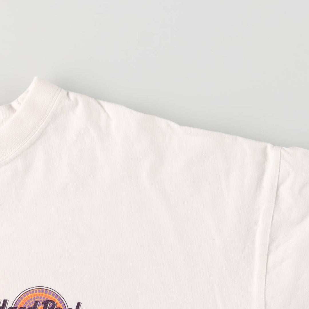 HARD ROCK CAFE ROME Advertising T-shirt Men's XL cotton white type Vintage Second Hand