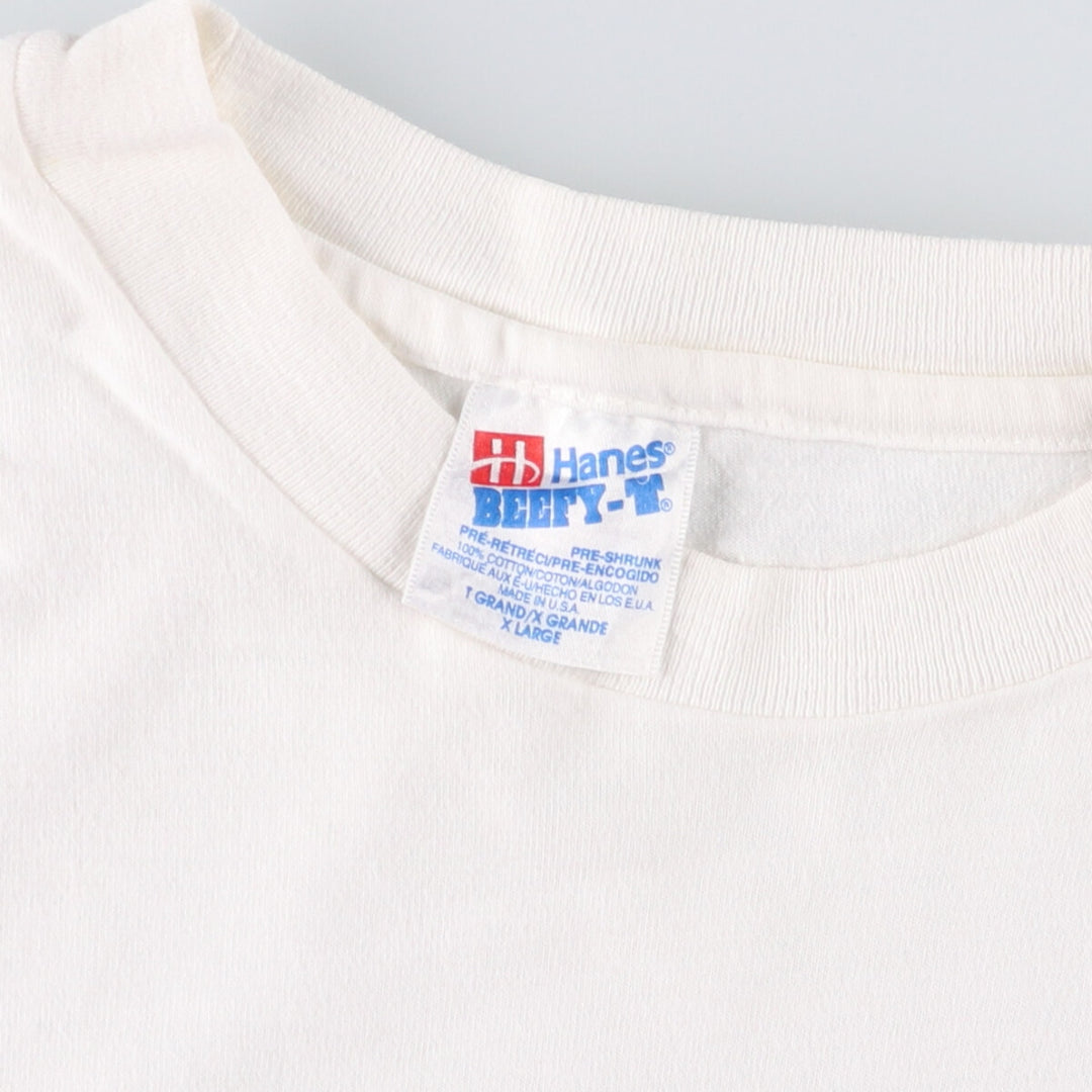 Vintage 90'S Hanes Hard Rock Cafe San Francisco advertising T-shirt, Made in USA, Men's XL cotton white type Vintage Second Hand