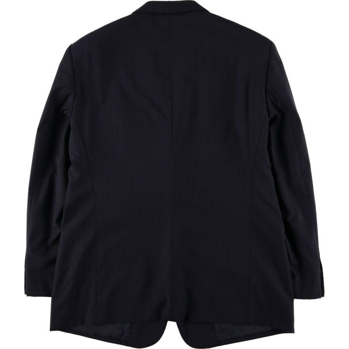 Armani ARMANI COLLEZIONI Striped Pattern Tailored Jacket, Men's Size L Viscose rayon black type Vintage Second Hand