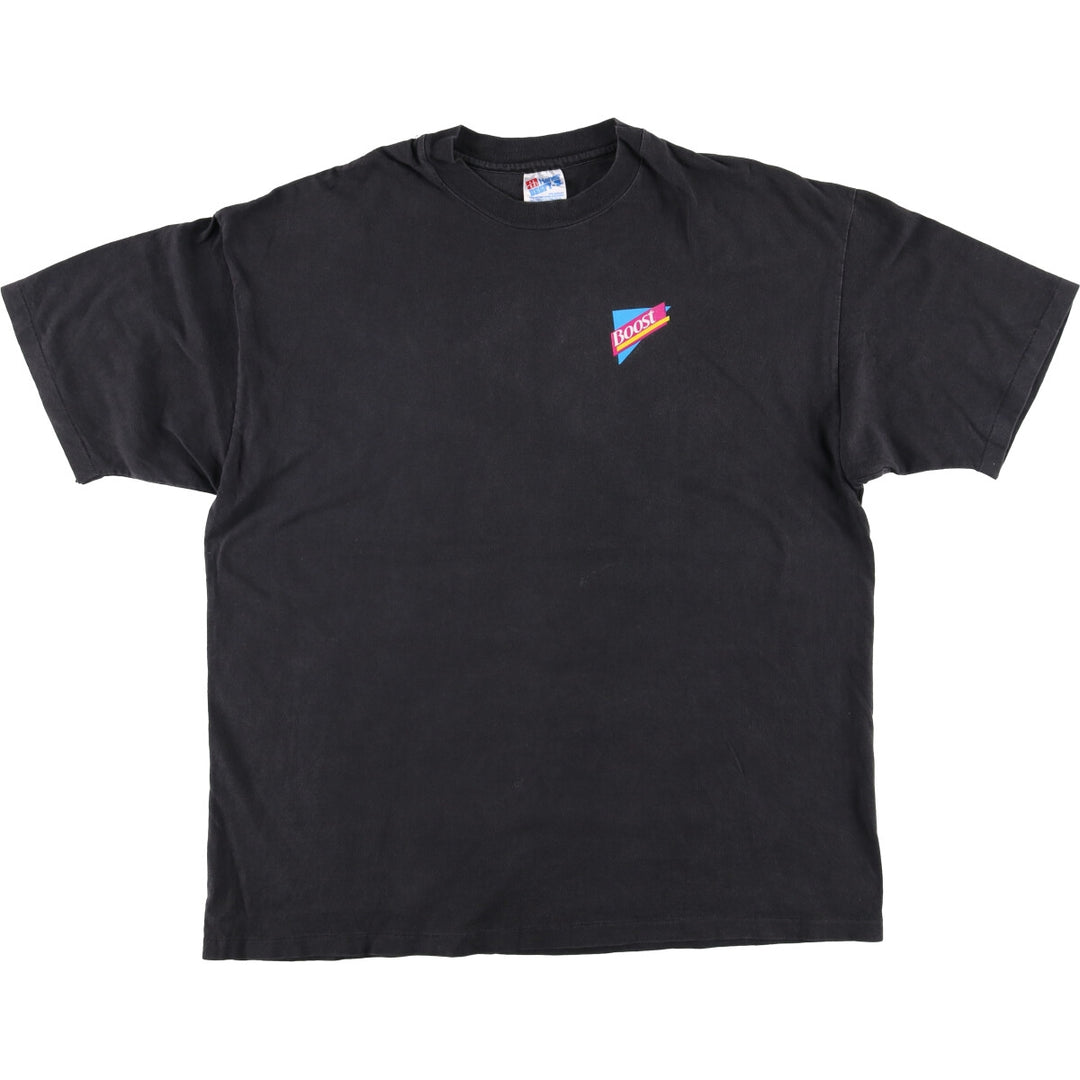 Vintage 90'S Hanes Advertising T-Shirt, Made in USA, Men's XL cotton black type Vintage Second Hand