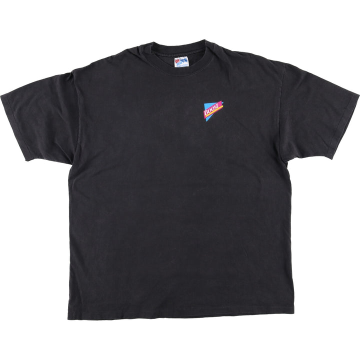 Vintage 90'S Hanes Advertising T-Shirt, Made in USA, Men's XL cotton black type Vintage Second Hand