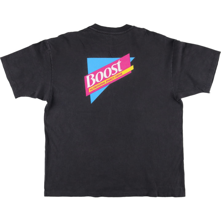 Vintage 90'S Hanes Advertising T-Shirt, Made in USA, Men's XL cotton black type Vintage Second Hand