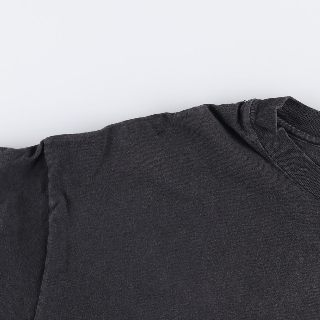 Vintage 90'S Hanes Advertising T-Shirt, Made in USA, Men's XL cotton black type Vintage Second Hand