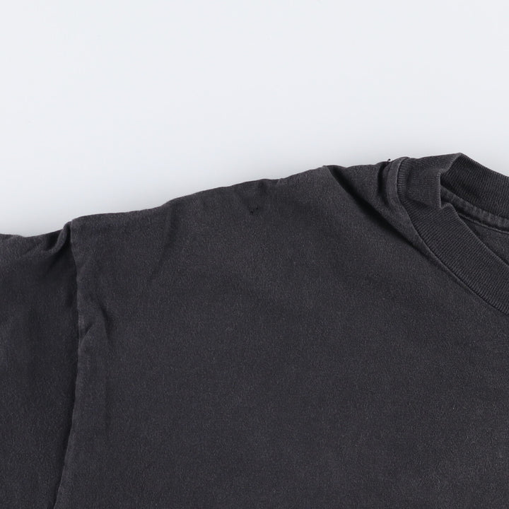 Vintage 90'S Hanes Advertising T-Shirt, Made in USA, Men's XL cotton black type Vintage Second Hand