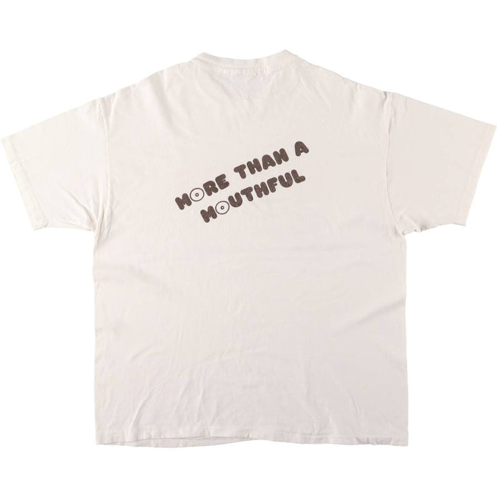 Vintage 90'S Hanes HOOTERS advertising T-shirt, Made in USA, Men's XL cotton white type Vintage Second Hand