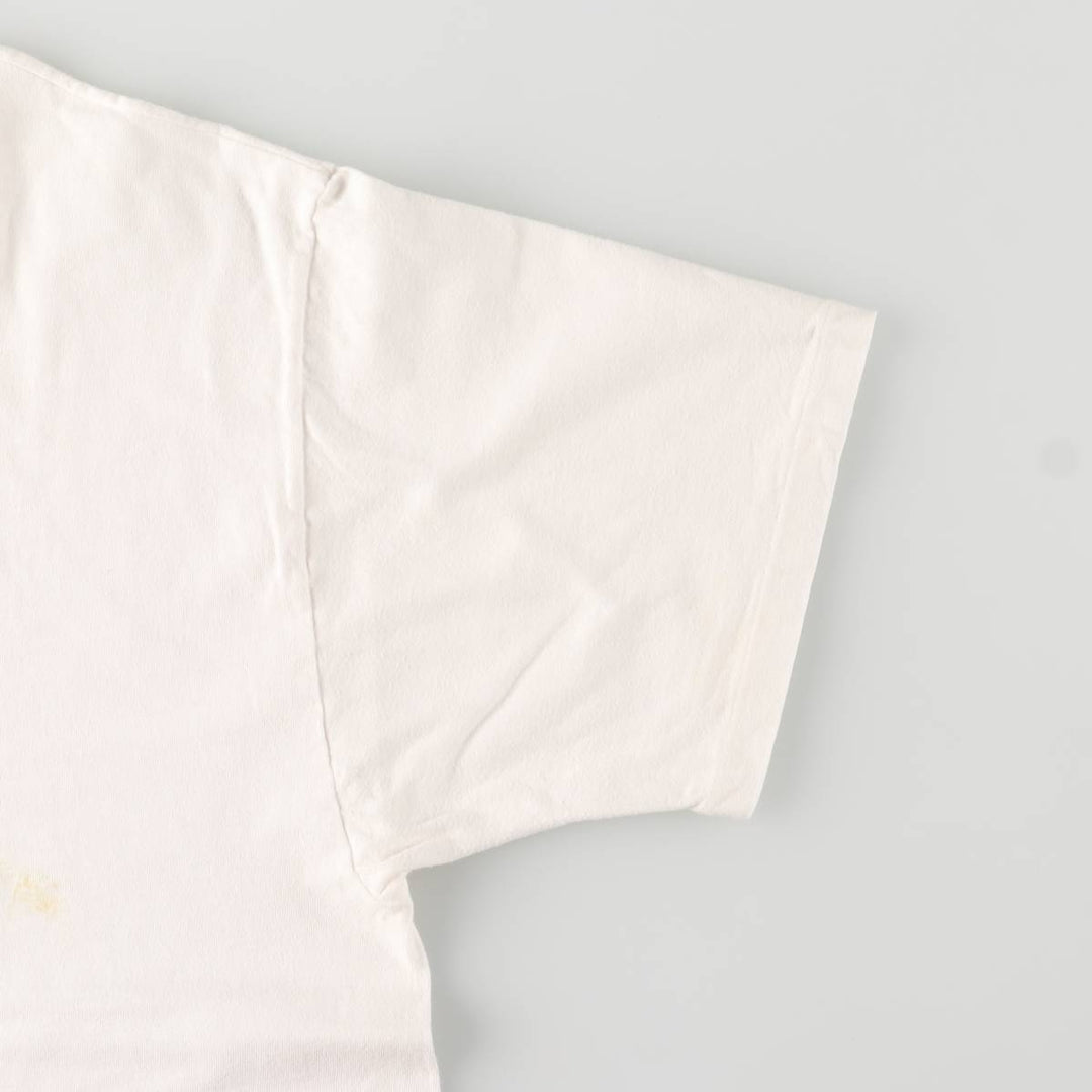 Vintage 90'S Hanes HOOTERS advertising T-shirt, Made in USA, Men's XL cotton white type Vintage Second Hand
