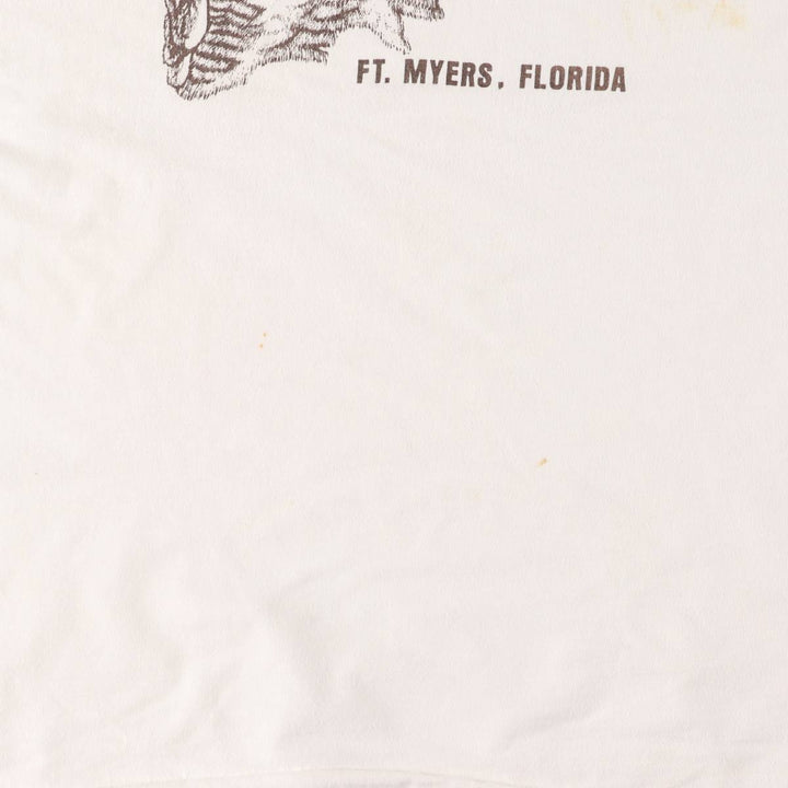 Vintage 90'S Hanes HOOTERS advertising T-shirt, Made in USA, Men's XL cotton white type Vintage Second Hand