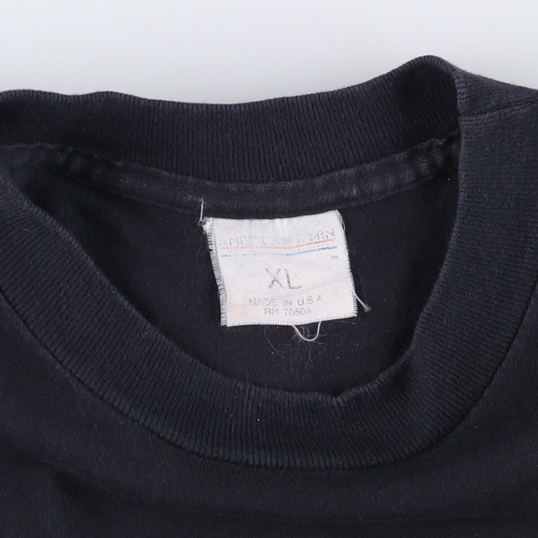 90'S AMERICAN BORN WINSTON Advertising T-shirt Made in USA Men's XL Vintage cotton black type Vintage Second Hand