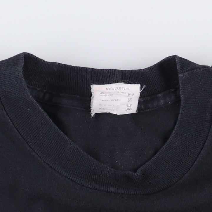 90'S AMERICAN BORN WINSTON Advertising T-shirt Made in USA Men's XL Vintage cotton black type Vintage Second Hand