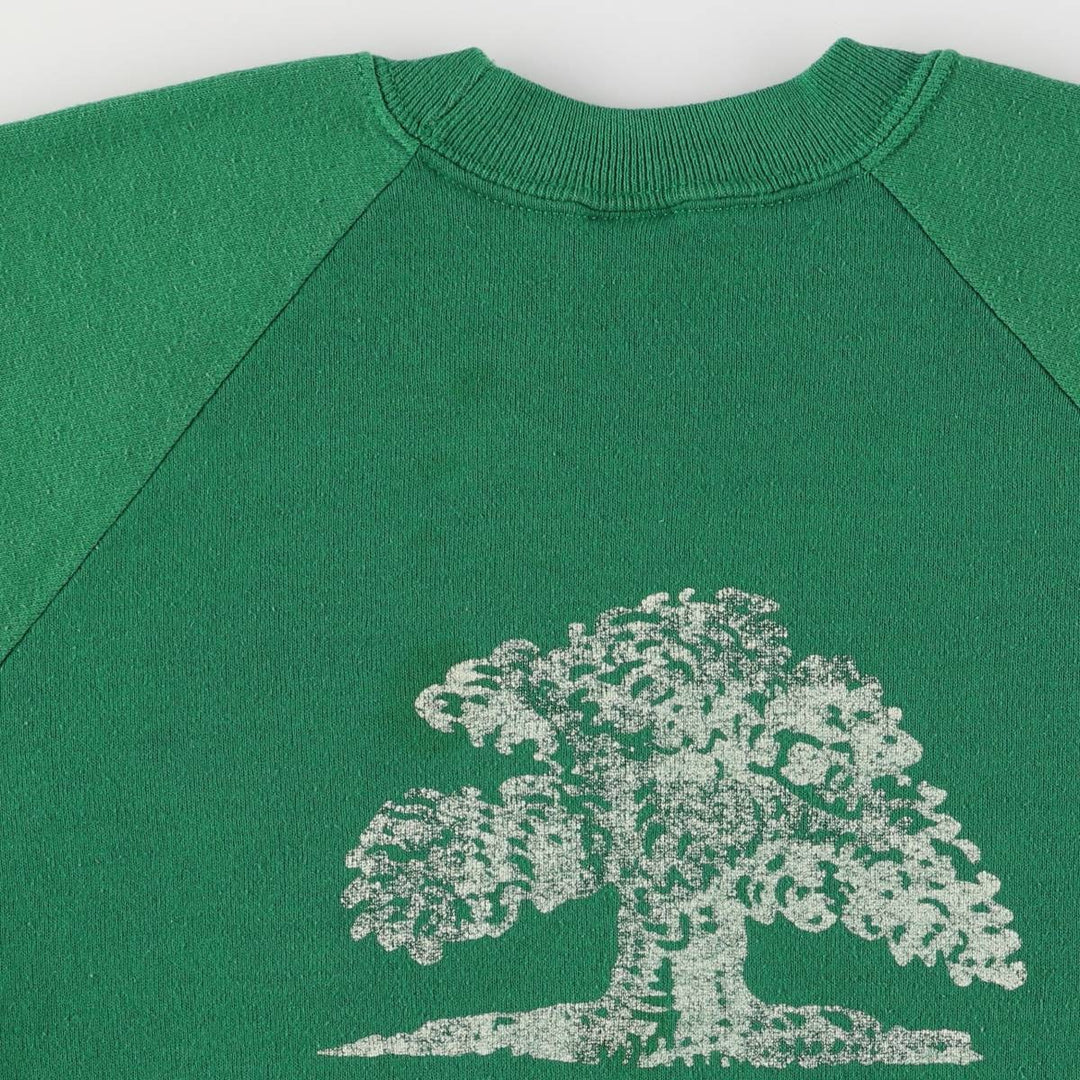 Vintage 90'S Jerzees printed sweatshirt, made in the USA, size L, men's cotton green type Vintage Second Hand