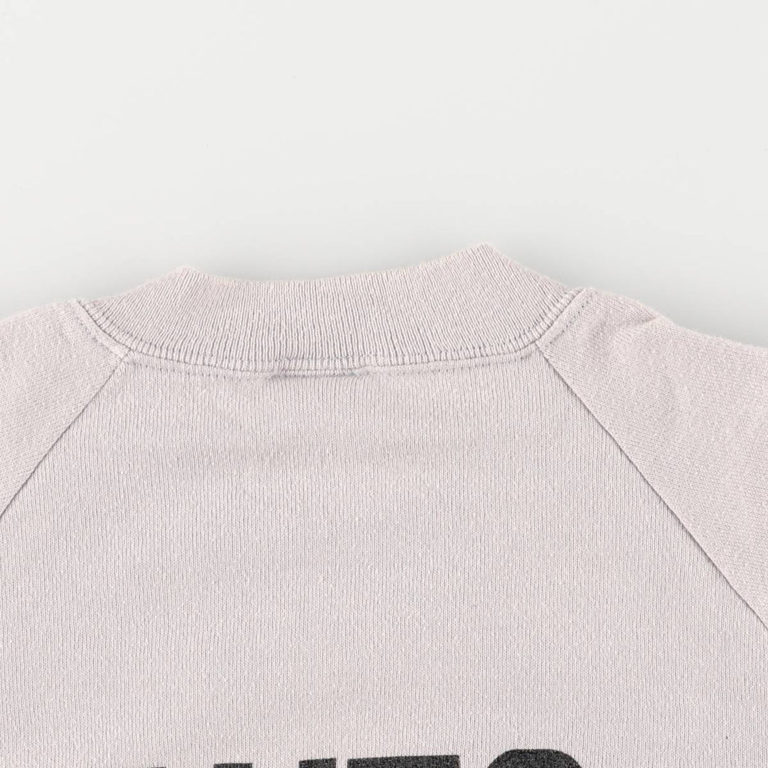 90'S Jerzees printed sweatshirt, made in the USA, men's size L, vintage message cotton gray type Vintage Second Hand