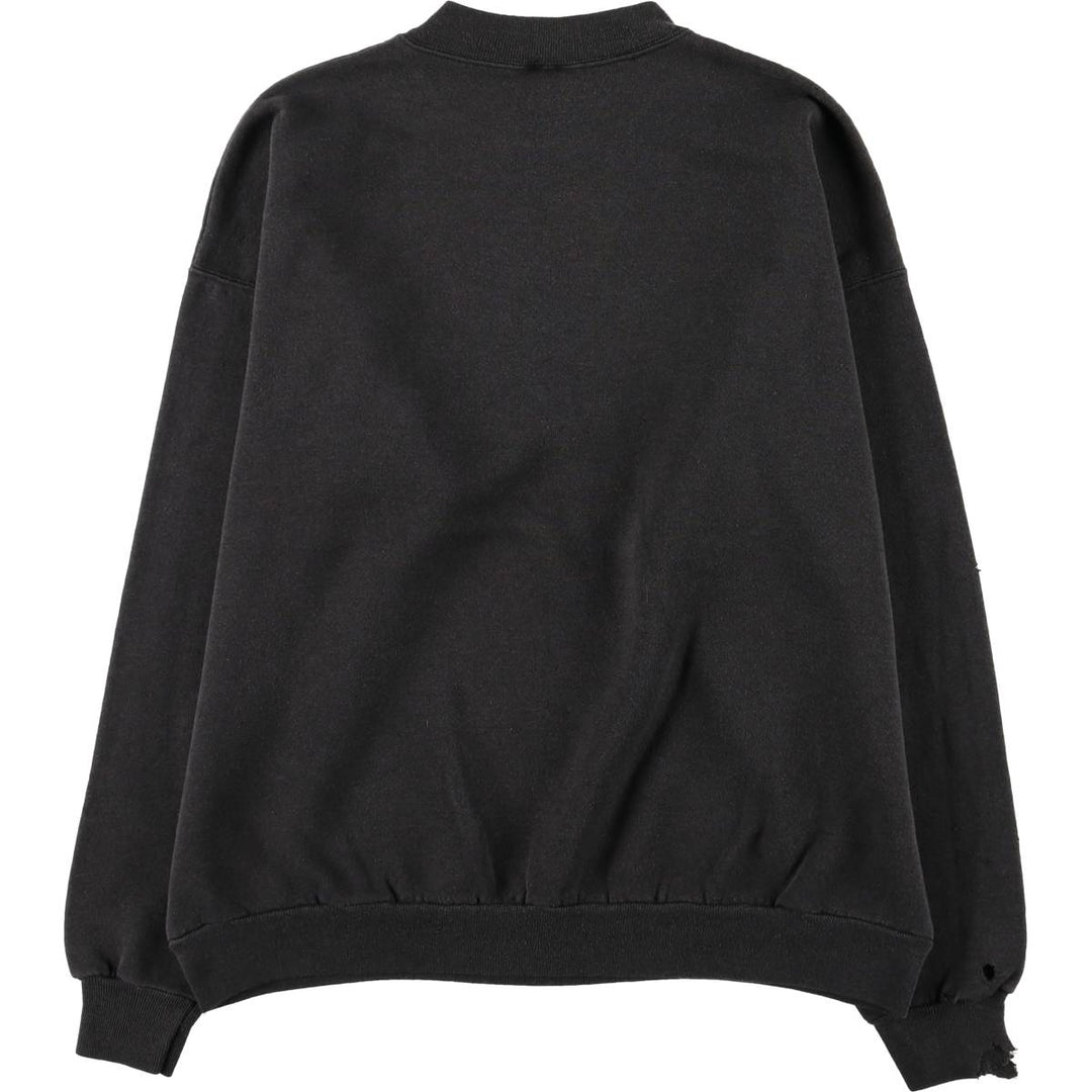 90'S Hanes ACTIVEWEAR Printed Sweatshirt Trainer Made in USA Men's XL Vintage cotton black type Vintage Second Hand
