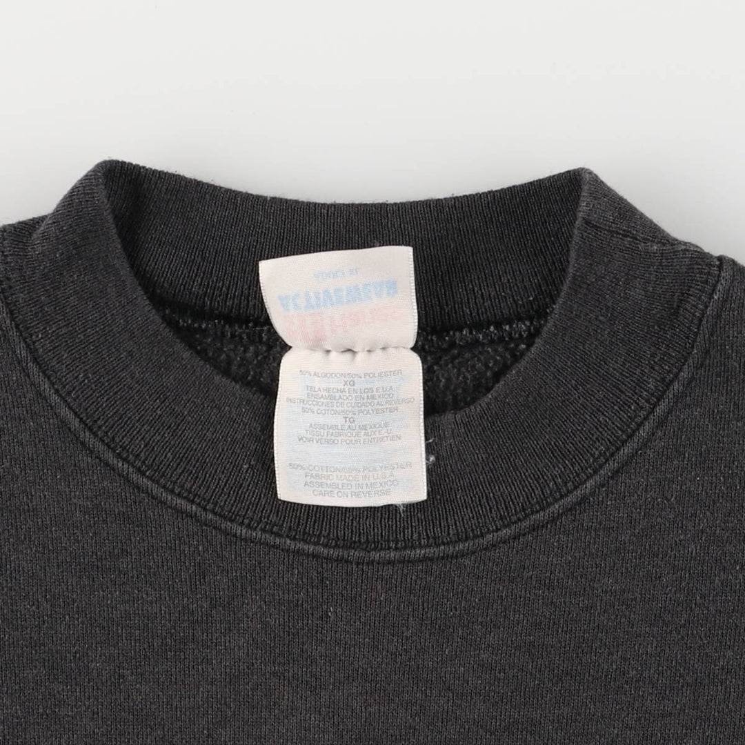 90'S Hanes ACTIVEWEAR Printed Sweatshirt Trainer Made in USA Men's XL Vintage cotton black type Vintage Second Hand