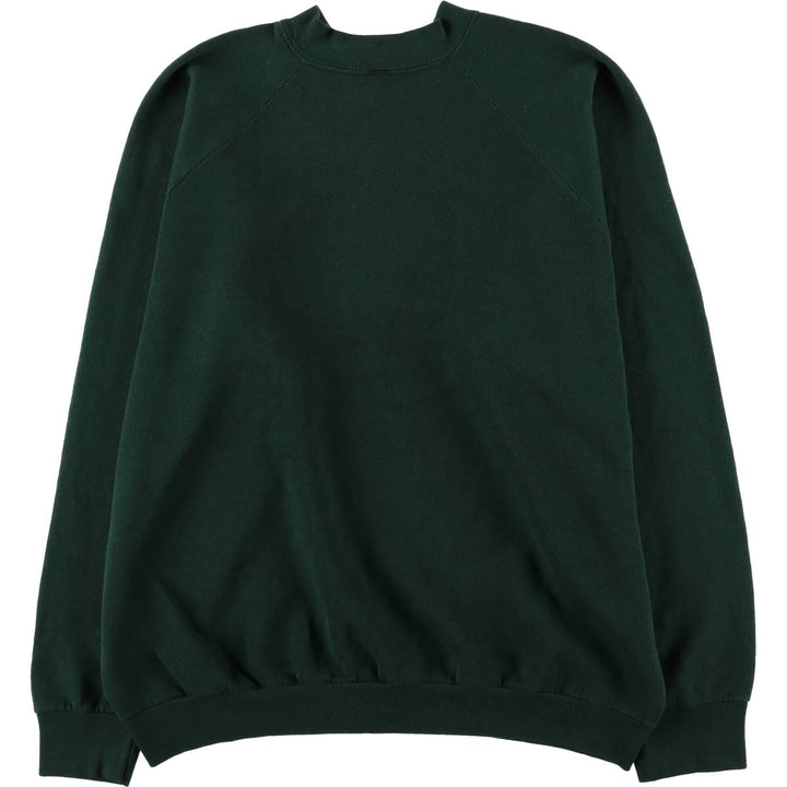 Printed sweatshirt, men's size L unclear green type Vintage Second Hand