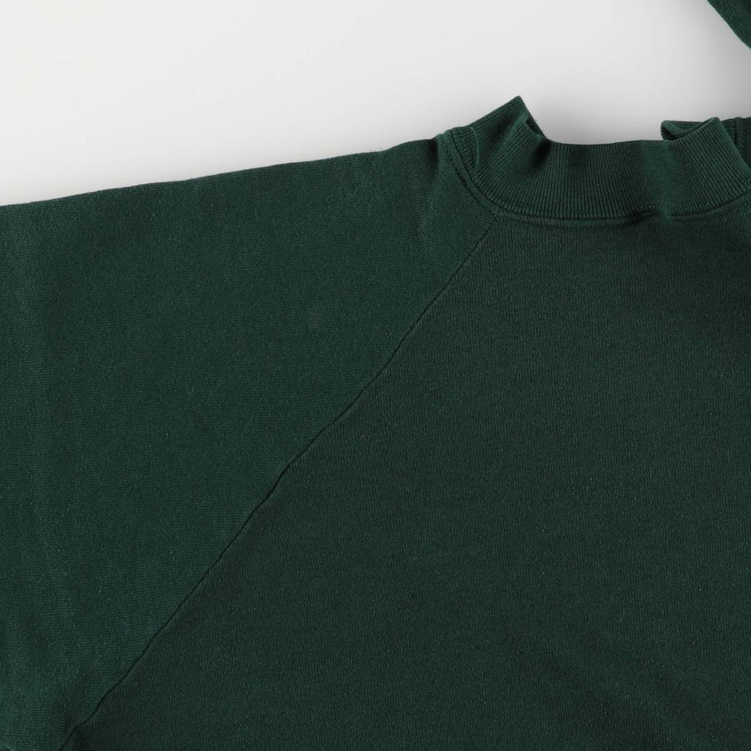 Printed sweatshirt, men's size L unclear green type Vintage Second Hand
