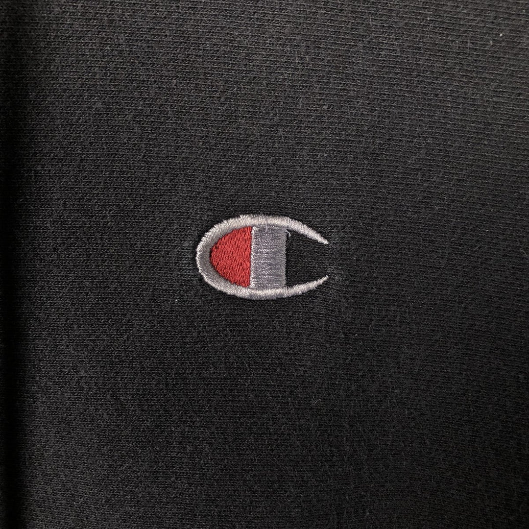 Champion REVERSE WEAVE Reverse Weave Sweat Pullover Hoodie Men's L size cotton black type Vintage Second Hand