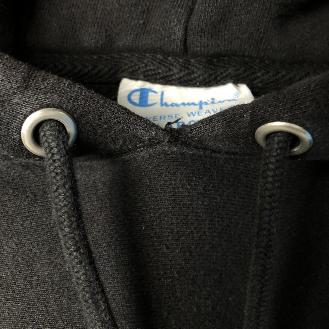 Champion REVERSE WEAVE Reverse Weave Sweat Pullover Hoodie Men's L size cotton black type Vintage Second Hand