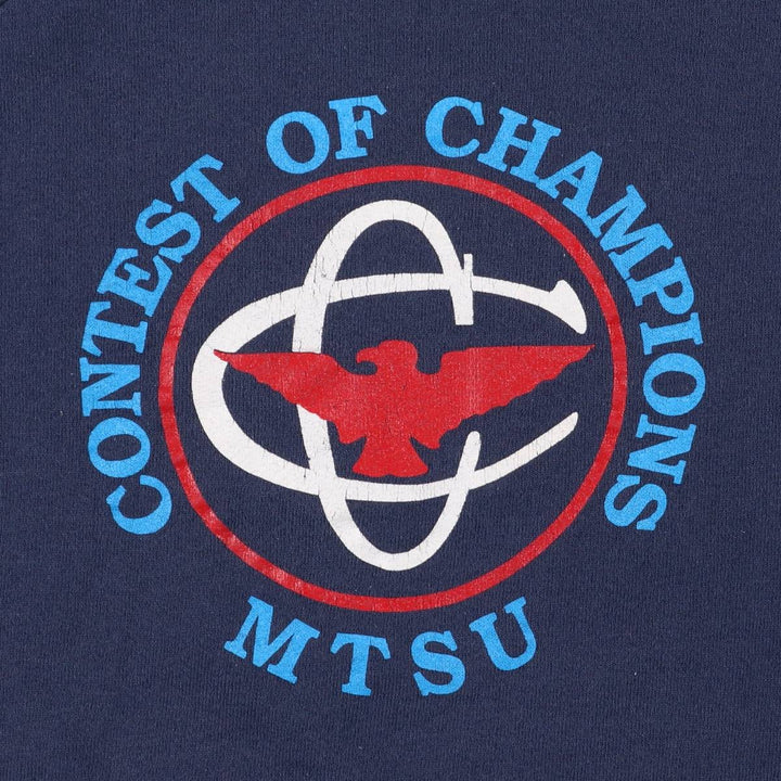 90'S Fruit of the Loom College Sweatshirt, Made in USA, Men's XL, Vintage cotton navy blue type Vintage Second Hand