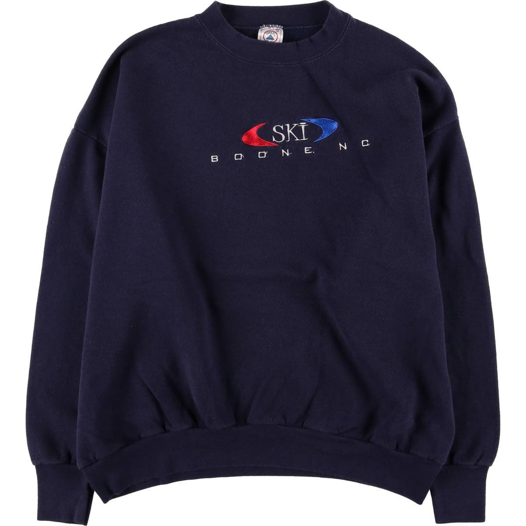Vintage Delta Mid-Weight Sweatshirt, Made in the USA, Men's Size XL cotton navy blue type Vintage Second Hand