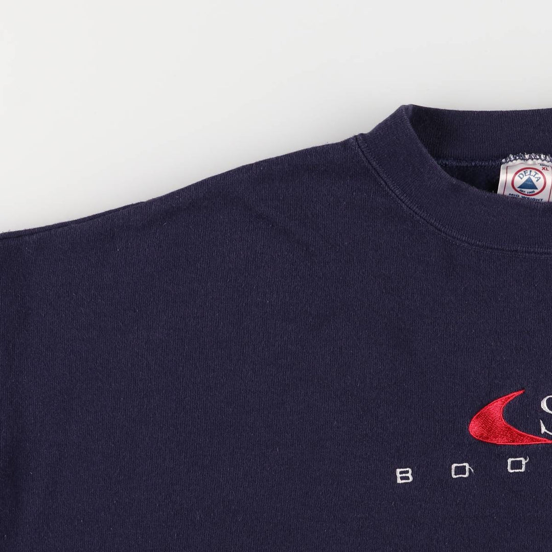 Vintage Delta Mid-Weight Sweatshirt, Made in the USA, Men's Size XL cotton navy blue type Vintage Second Hand
