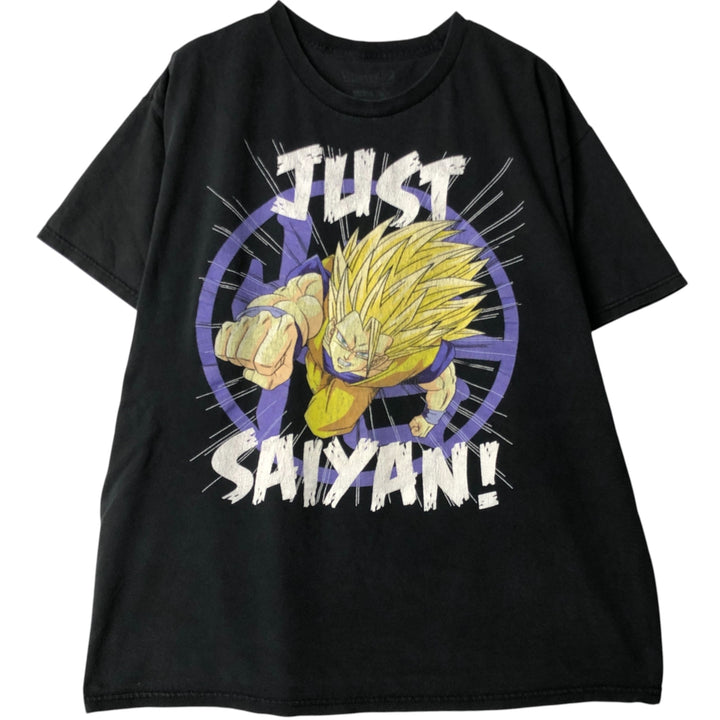 DRAGONBALL Z Dragon Ball Z Son Goku Super Saiyan Anime Character Print T-Shirt Men's XL unclear Charcoal Vintage Second Hand