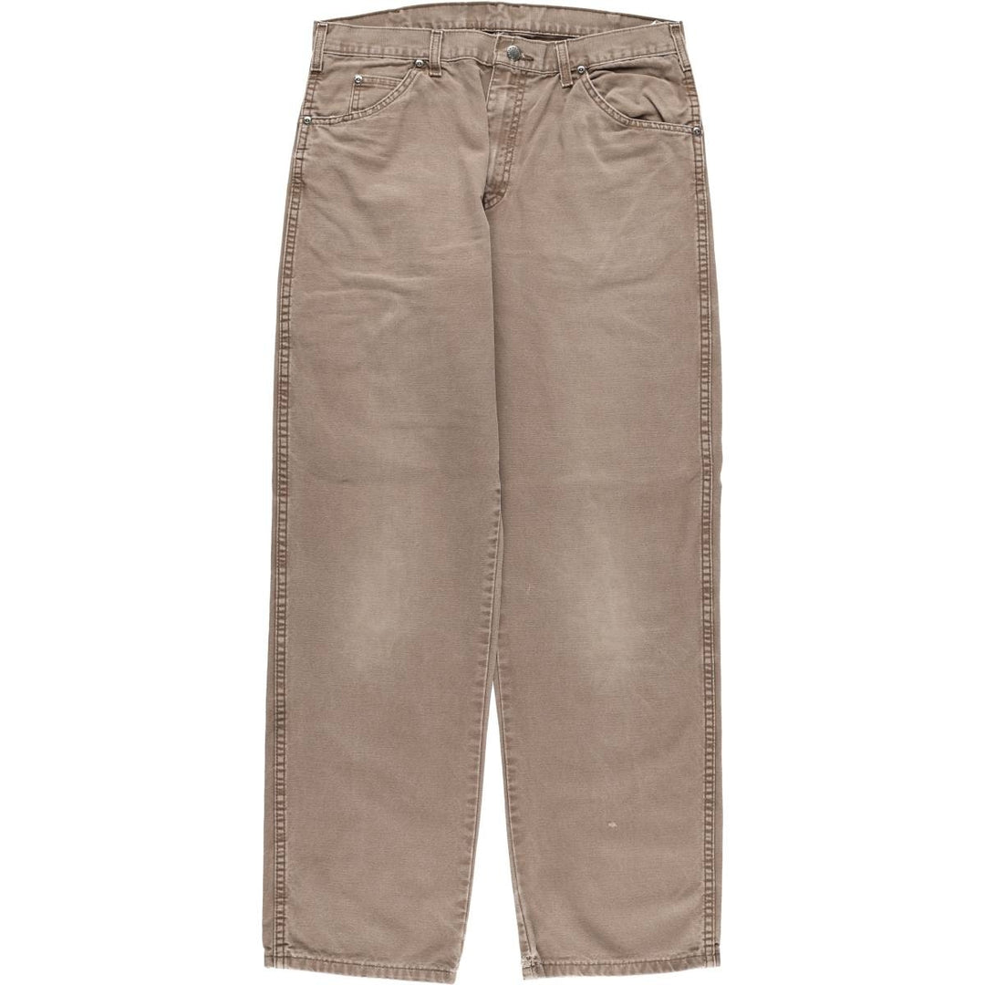 Dickies Duck Work Pants Men's W34 cotton brown type Vintage Second Hand