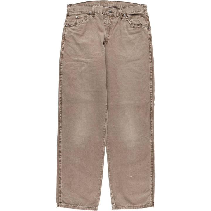 Dickies Duck Work Pants Men's W34 cotton brown type Vintage Second Hand