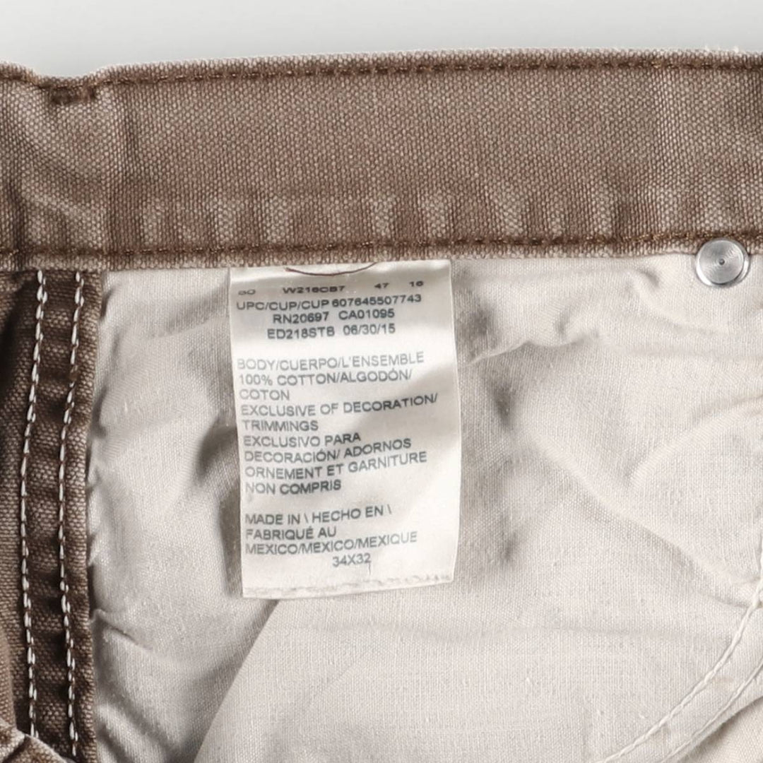 Dickies Duck Work Pants Men's W34 cotton brown type Vintage Second Hand