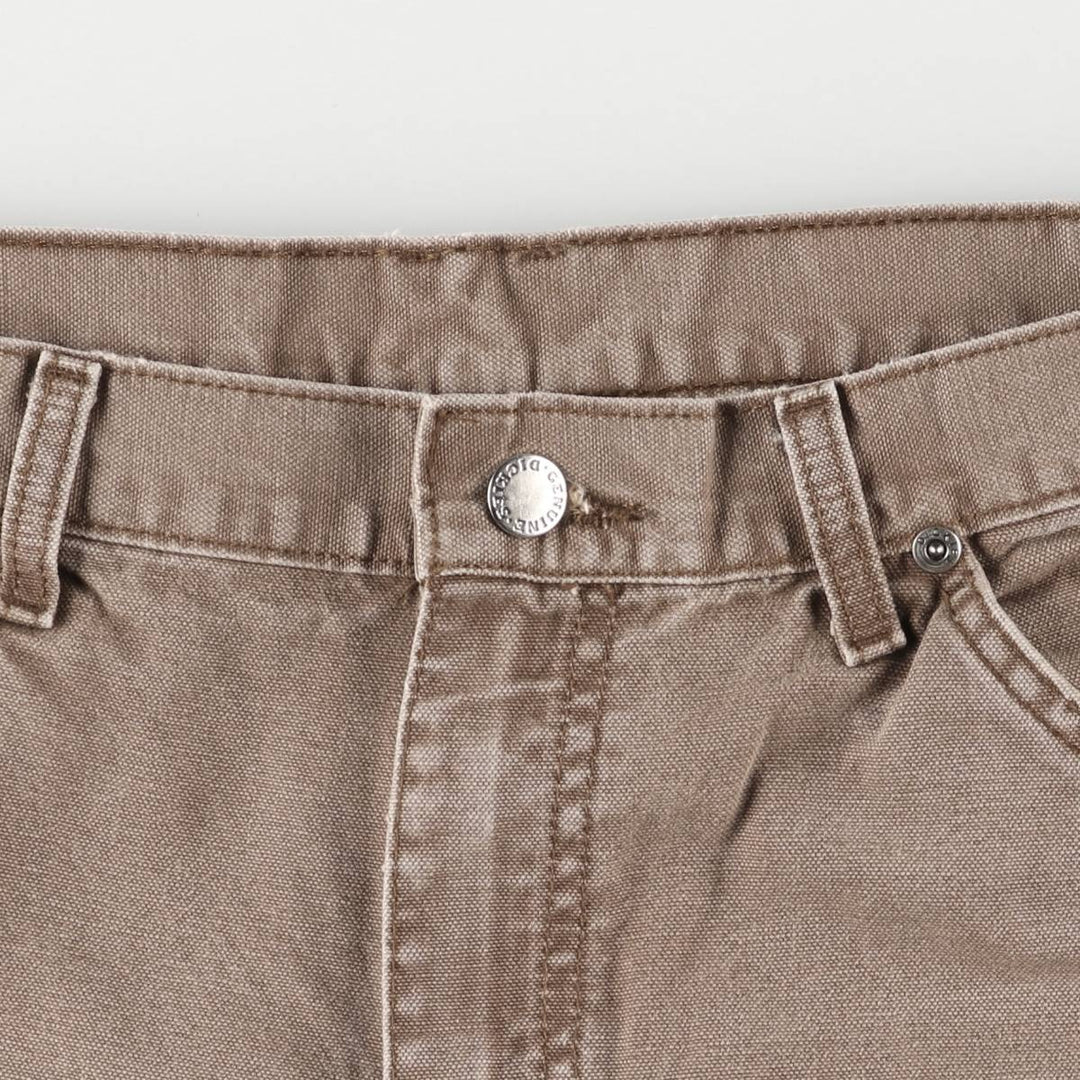 Dickies Duck Work Pants Men's W34 cotton brown type Vintage Second Hand