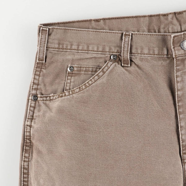 Dickies Duck Work Pants Men's W34 cotton brown type Vintage Second Hand