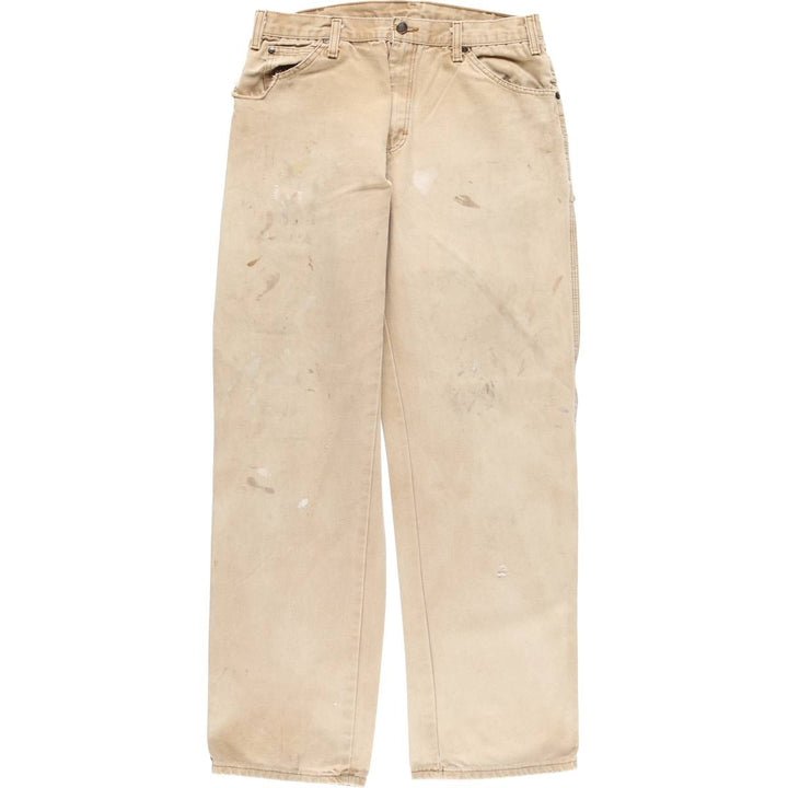 Dickies Duck Painter Pants Men's W33 equivalent cotton Beige type Vintage Second Hand