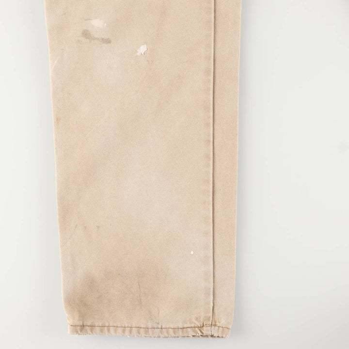 Dickies Duck Painter Pants Men's W33 equivalent cotton Beige type Vintage Second Hand