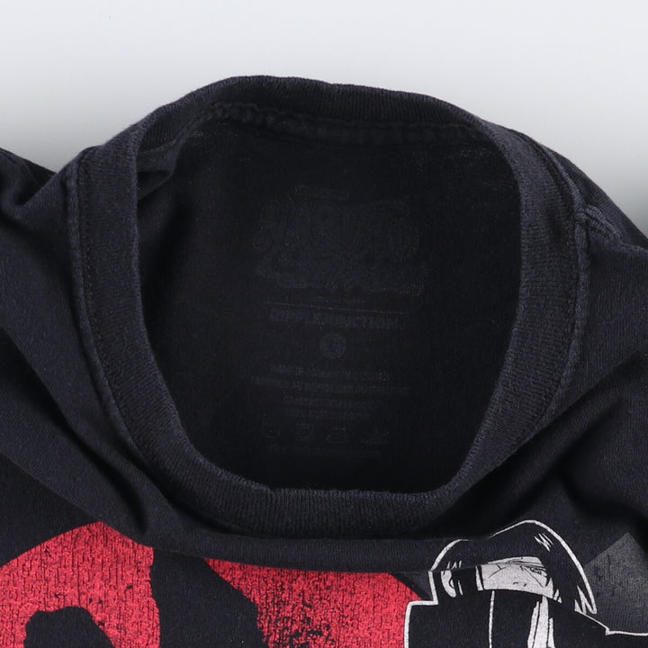 NARUTO SHIPPUDEN Naruto Shippuden Uchiha Itachi Anime Character Print T-Shirt Men's L size cotton black type Vintage Second Hand