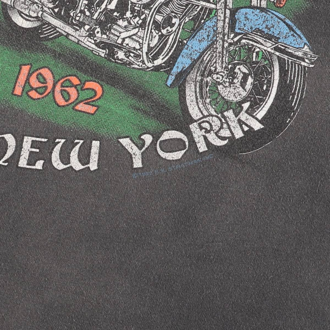 90'S Harley-Davidson Motorcycle Bike T-shirt Made in USA Men's XL Vintage cotton Charcoal Vintage Second Hand