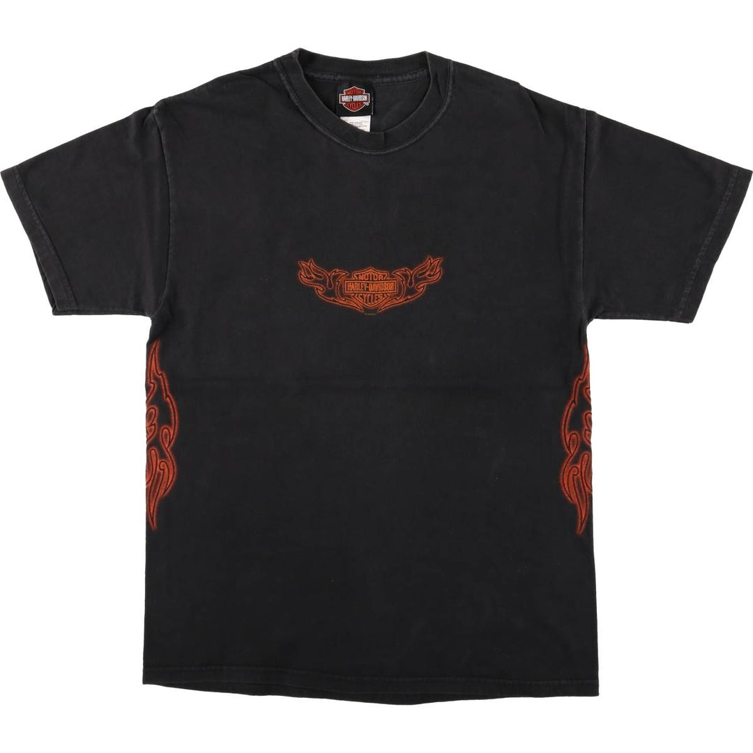 Harley-Davidson Motorcycle T-shirt Made in USA cotton black type Vintage Second Hand
