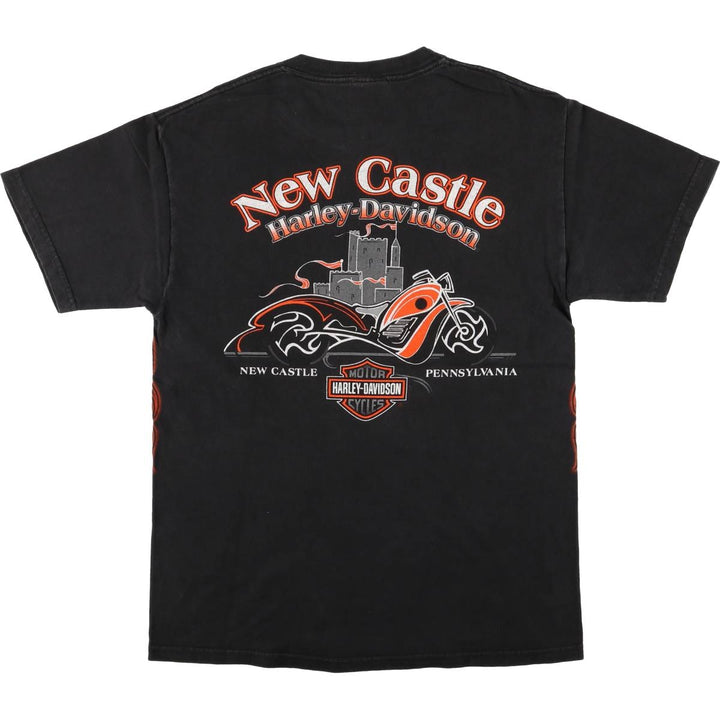 Harley-Davidson Motorcycle T-shirt Made in USA cotton black type Vintage Second Hand