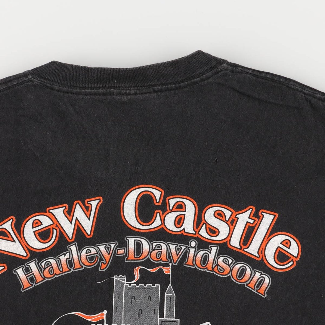Harley-Davidson Motorcycle T-shirt Made in USA cotton black type Vintage Second Hand