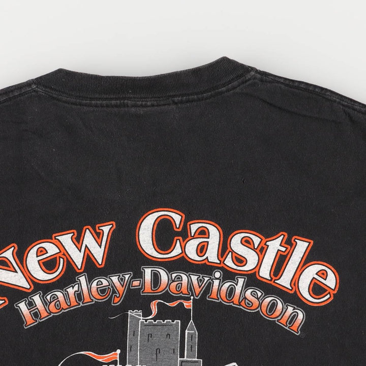 Harley-Davidson Motorcycle T-shirt Made in USA cotton black type Vintage Second Hand