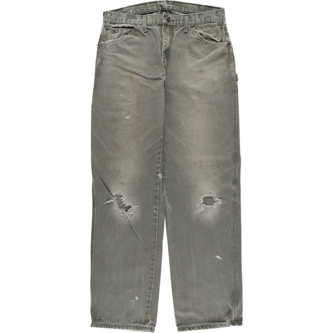 Dickies Painted Duck Painter Pants, Men's, Size W35 cotton Khaki type Vintage Second Hand