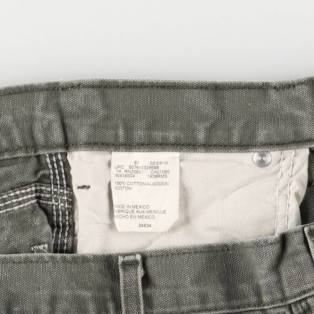 Dickies Painted Duck Painter Pants, Men's, Size W35 cotton Khaki type Vintage Second Hand