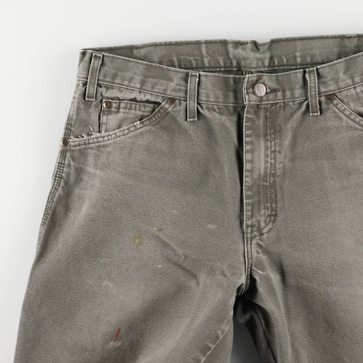 Dickies Painted Duck Painter Pants, Men's, Size W35 cotton Khaki type Vintage Second Hand