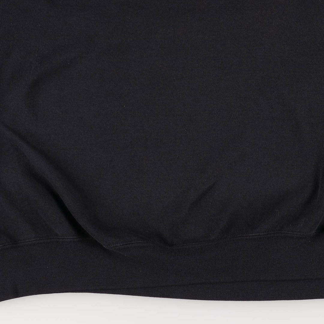 SANTEE Message Print Sweatshirt, Men's XXL polyester black type Vintage Second Hand