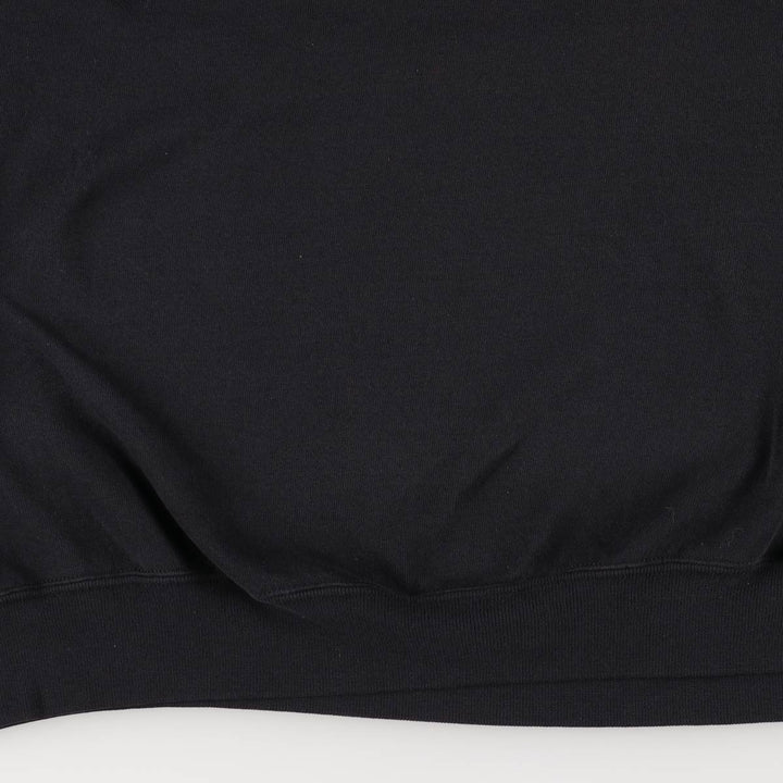 SANTEE Message Print Sweatshirt, Men's XXL polyester black type Vintage Second Hand