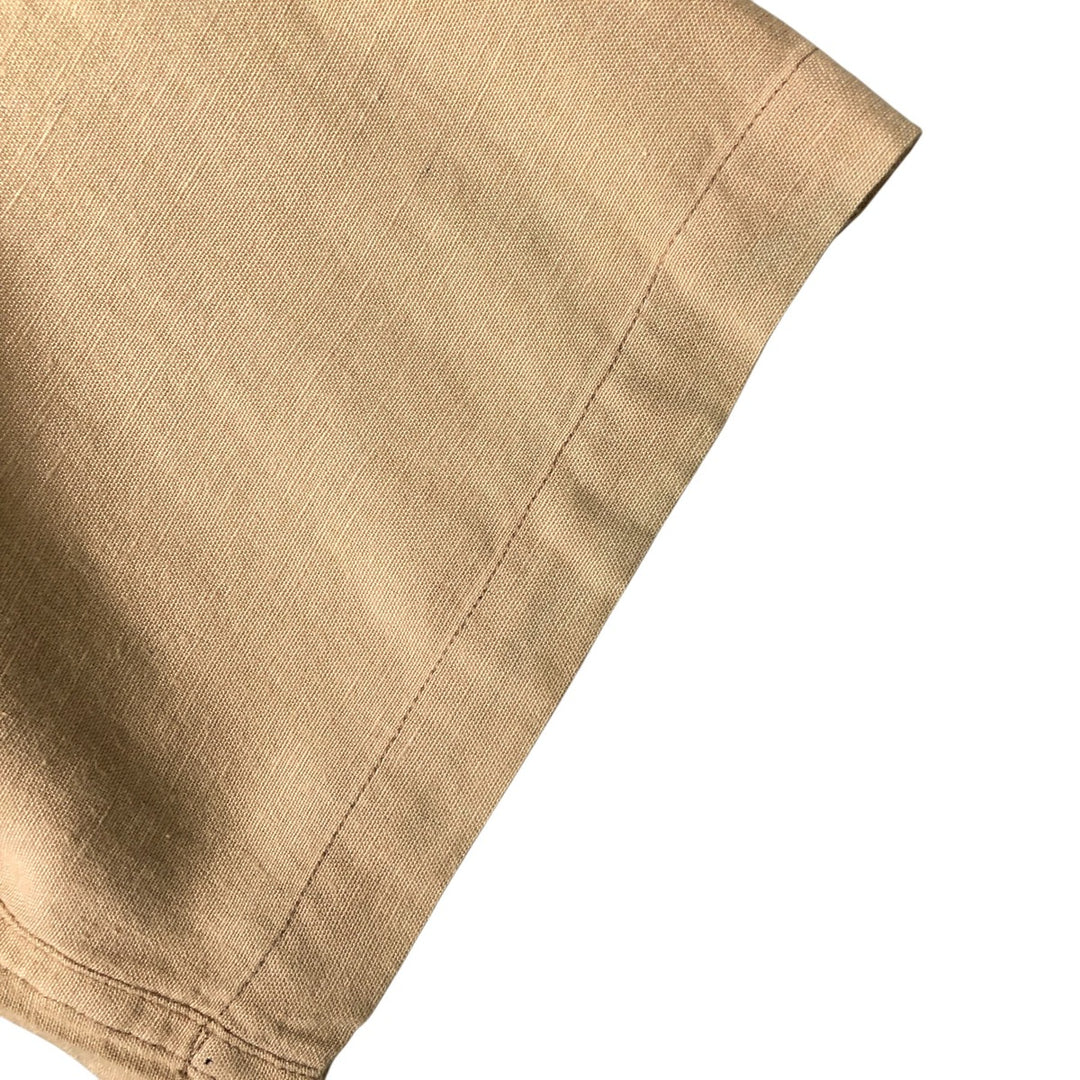 Pdot Short Sleeve Open Collar Viscose Box Shirt, Men's XL Viscose Beige type Vintage Second Hand