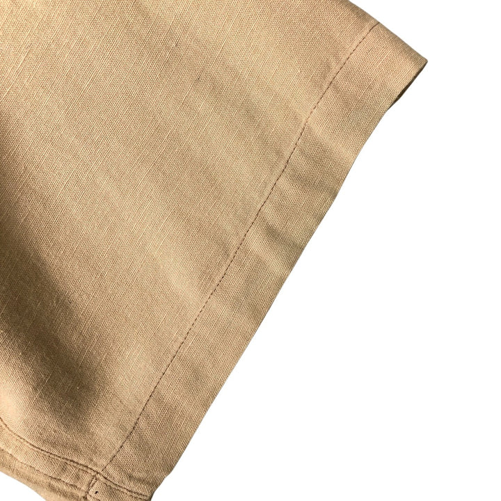 Pdot Short Sleeve Open Collar Viscose Box Shirt, Men's XL Viscose Beige type Vintage Second Hand