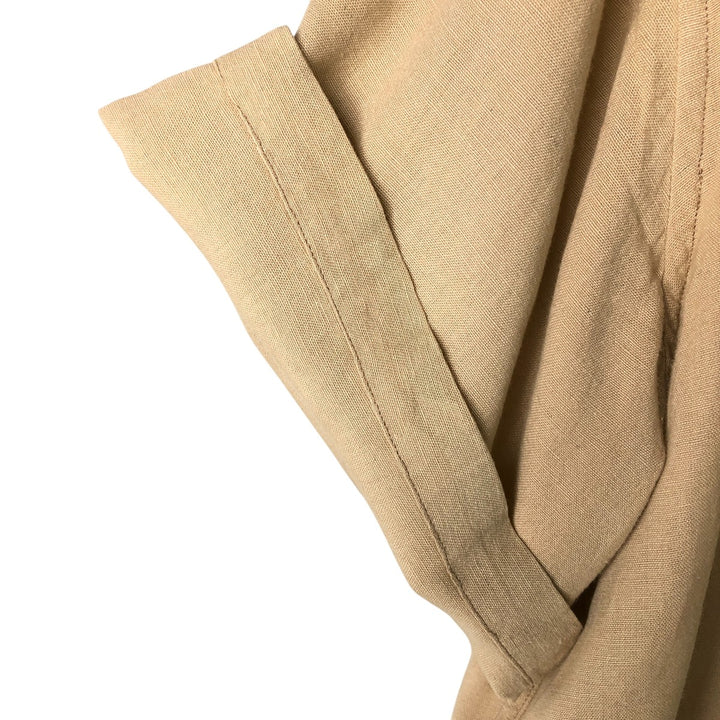 Pdot Short Sleeve Open Collar Viscose Box Shirt, Men's XL Viscose Beige type Vintage Second Hand