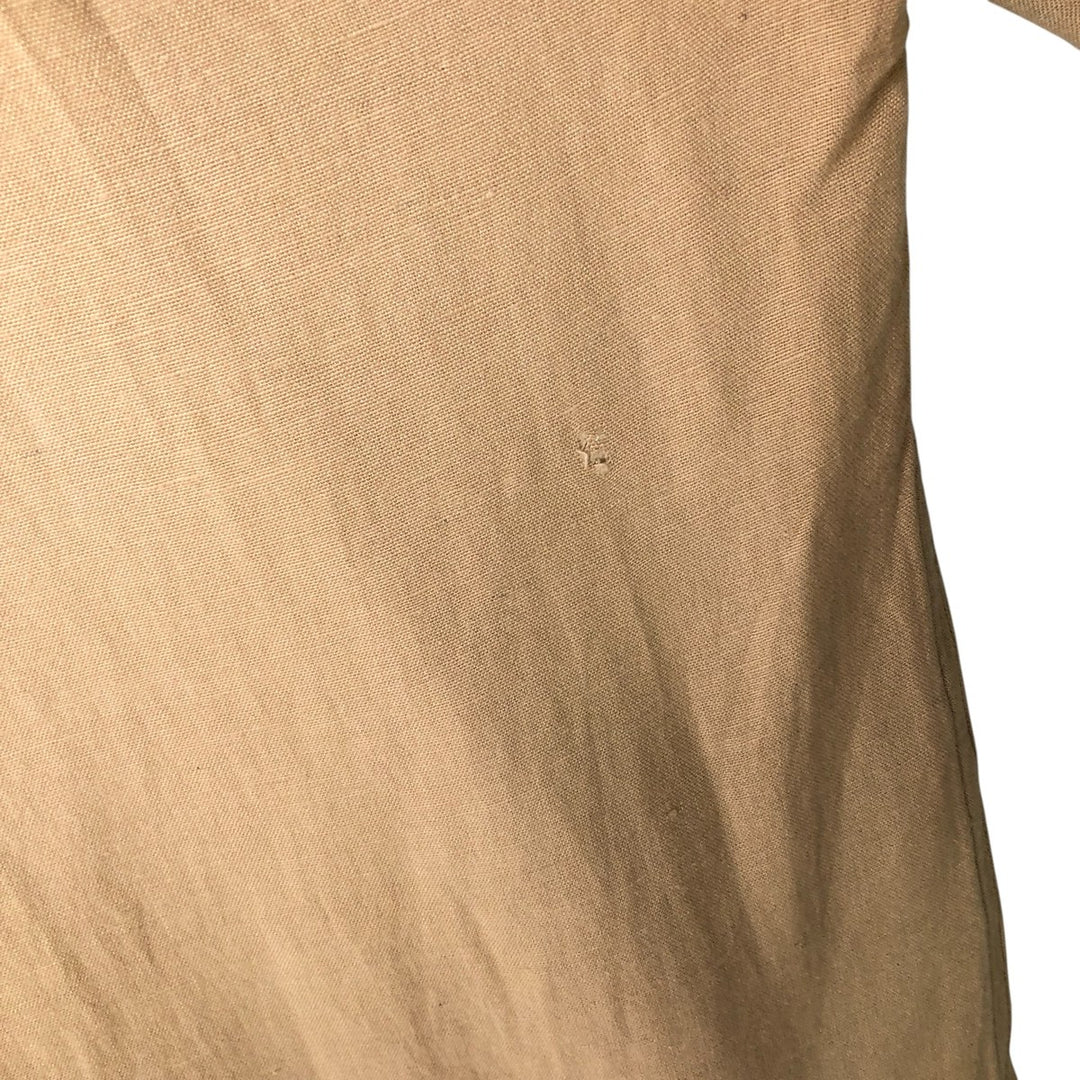 Pdot Short Sleeve Open Collar Viscose Box Shirt, Men's XL Viscose Beige type Vintage Second Hand